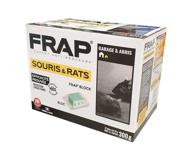 FRAP Block Caves & Autour des Habitations 300 g - Appât Anti-Rats