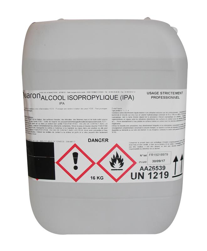 Alcool Isopropylique - IPA Pur ou Régénéré - Sebacom