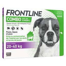 Frontline combo chien 20 à 40 kg : 3 pipettes