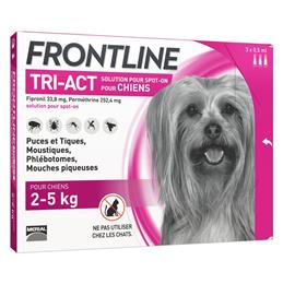 Frontline TRI ACT chien XS (2 à 5 kg) 3 pipettes