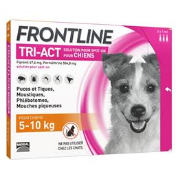 Frontline TRI ACT chien S (5 à 10 kg) 3 pipettes