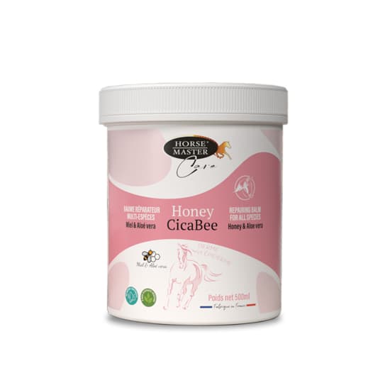 Honey CicaBee Horse Master 500 ml baume au miel et aloe vera pour plaies irritations et réparation de la peau du cheval