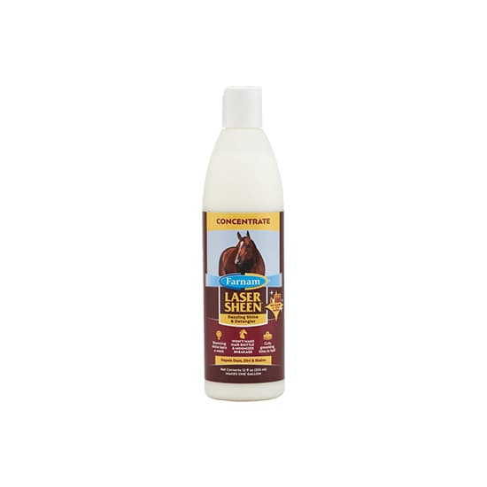 Flacon 354ml de demelant lustrant concentre pour cheval Farnam Laser Sheen