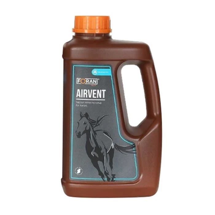 Bidon Airvent 1L Foran Equine sirop vapeur respiratoire cheval vitamine C.