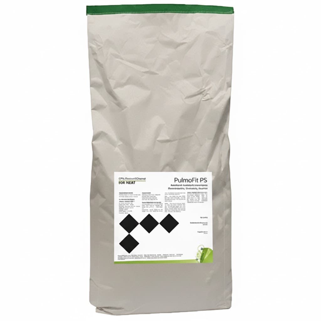 Sac de 5kg Pulmofit Soluble, poudre aux plantes et eucalyptus pour la respiration des bovins.
