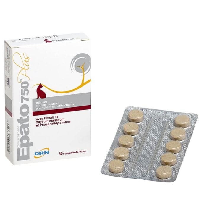 Epato 750 Plus comprimés – soutien du foie pour chats et petits chiens – DRN