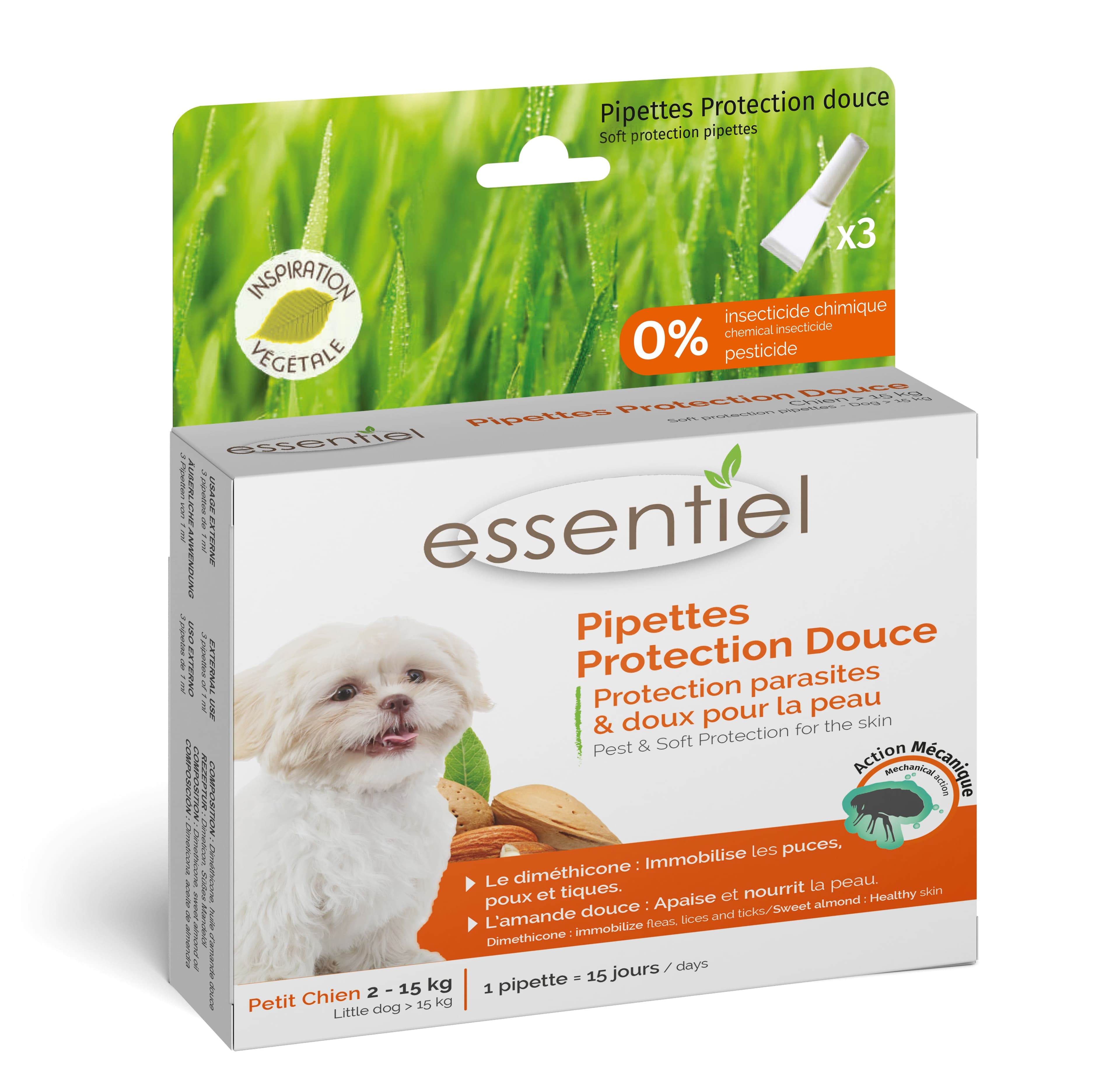 Pipettes Protection Douce Petit Chien 2-15kg
