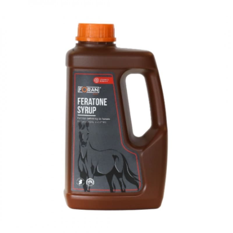 Feratone Syrup Foran Equine 1 litre complément en fer et vitamines B pour chevaux et poulains