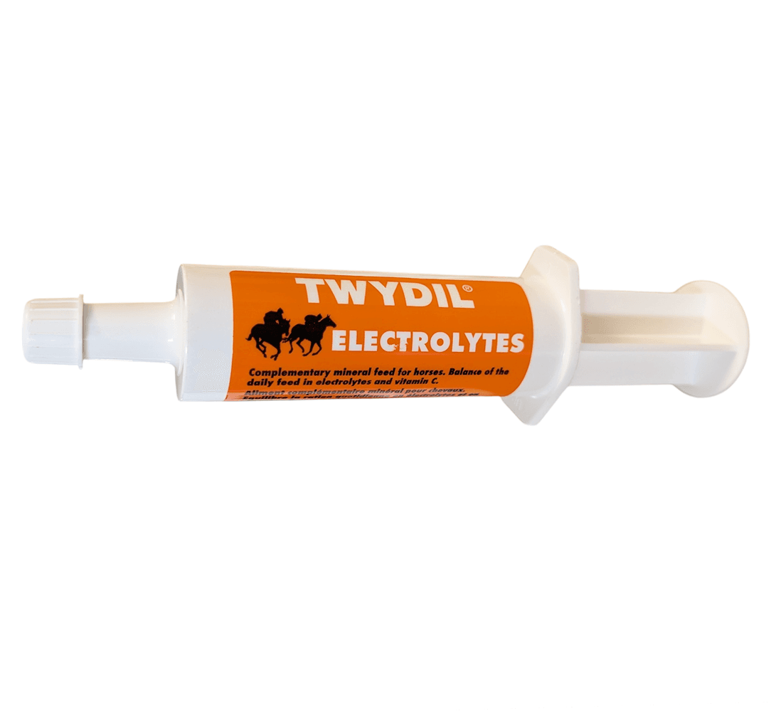 Seringue TWYDIL Electrolytes 50g récupération cheval sport.