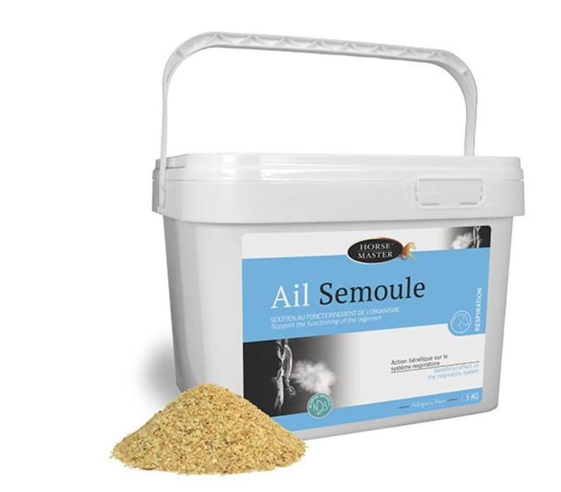 Seau Ail Semoule 5kg Horse Master - Complément respiratoire et répulsif mouche pour chevaux.