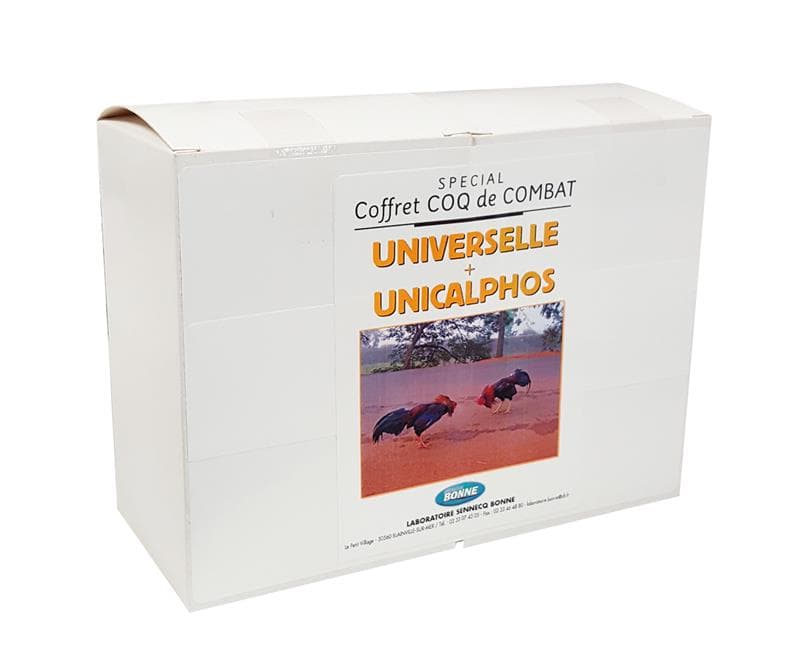 Coffret Coq de Combat Laboratoire Bonne Unicalphos et Universelle croissance volaille.