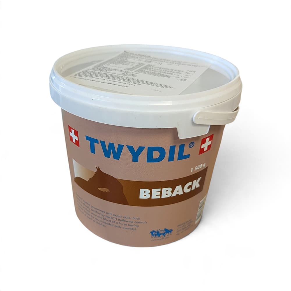 TWYDIL BEBACK 1,5 kg complément alimentaire pour la récupération musculaire du cheval de sport après l’effort