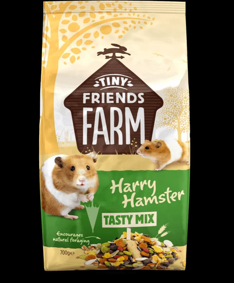 Sachet 700g d'aliment complet pour hamster Tiny Friends Farm Harry Hamster Tasty Mix