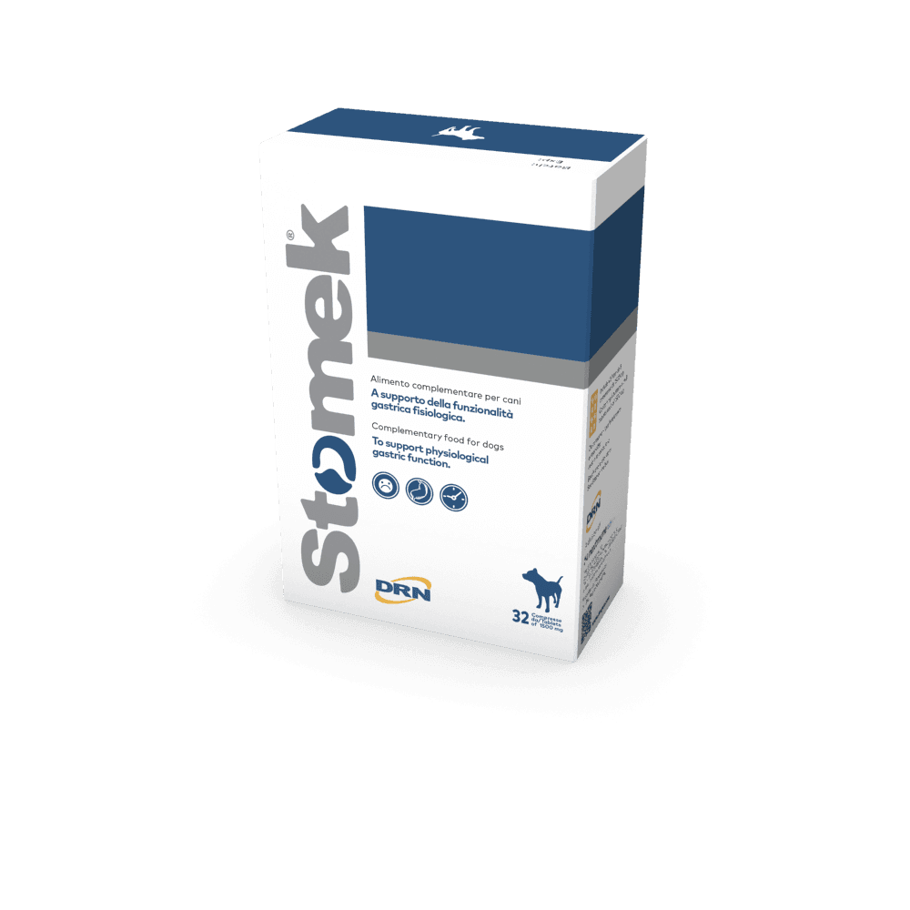 Stomek DRN – protecteur gastrique et digestif pour chien 32 comprimés