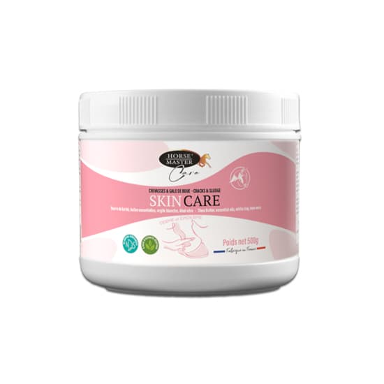 Pot Skin Care Horse Master 500g crème gale de boue et crevasses cheval karité aloe vera.