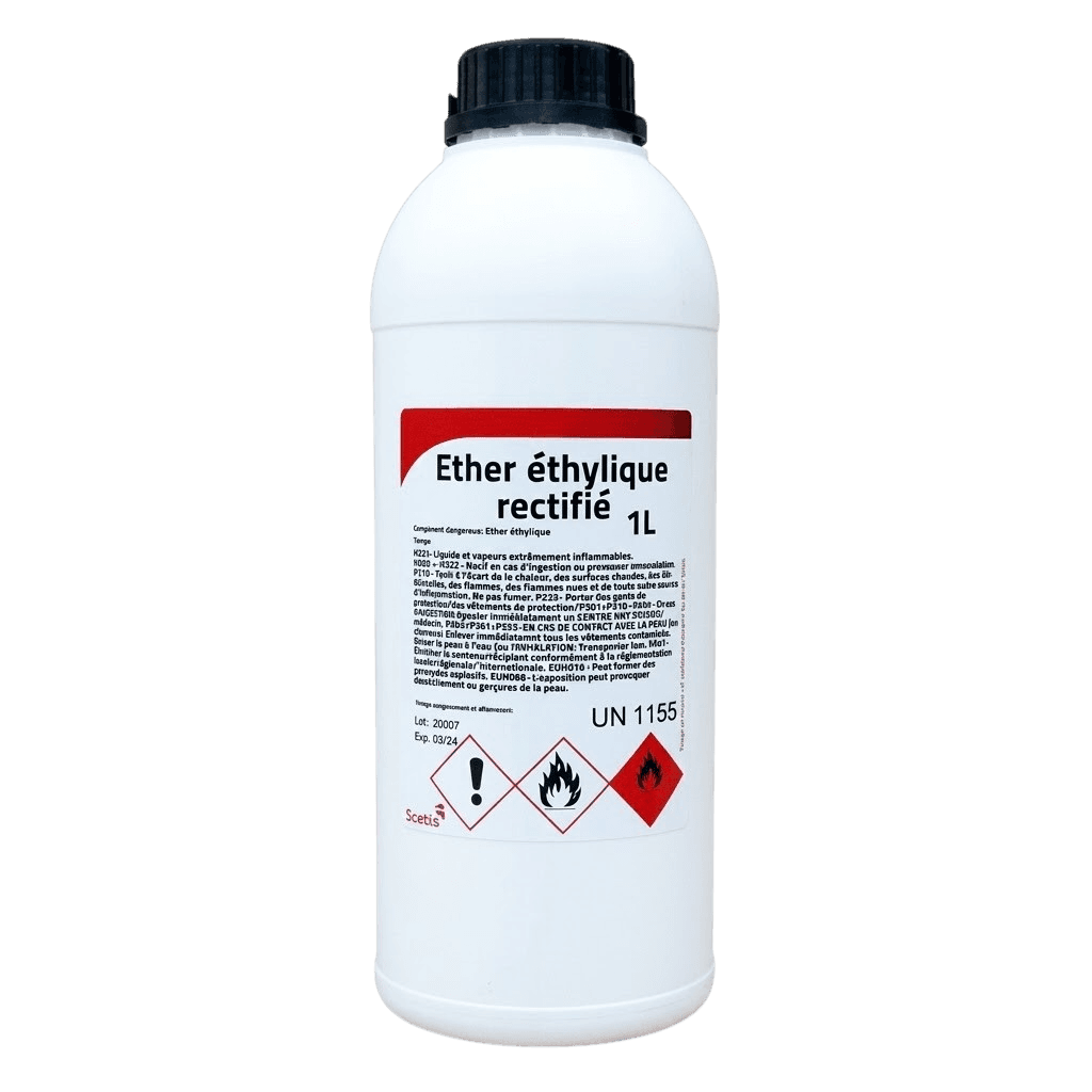 Éther éthylique rectifié (1 Litre)