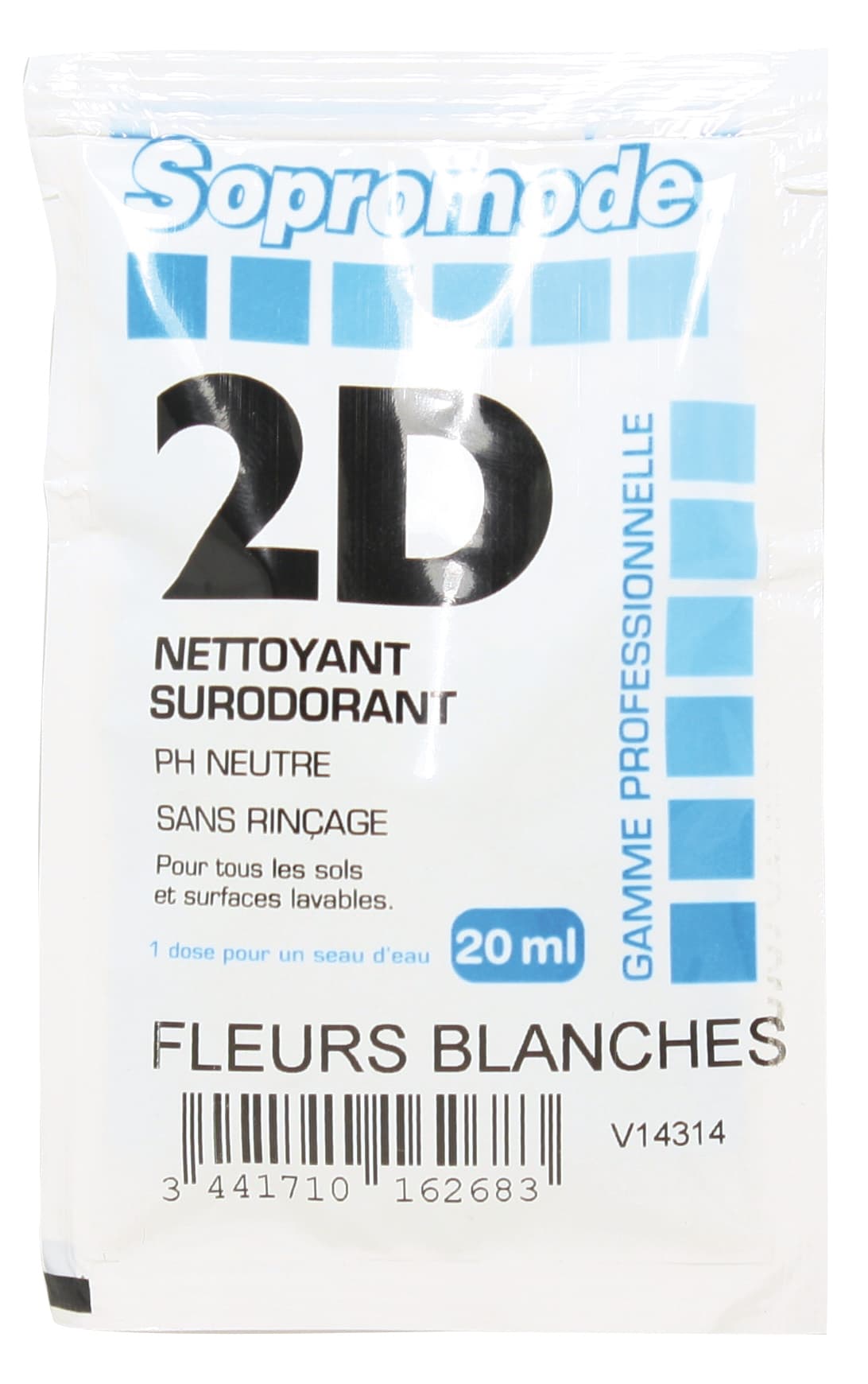 Dosettes 2D Sopromode FLEURS BLANCHES 20ml x 25 