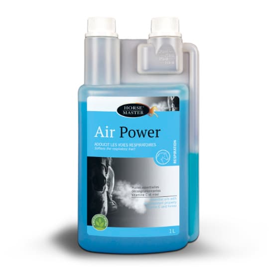 Bidon Air Power 1 Litre Horse Master sirop respiratoire cheval vitamine C.