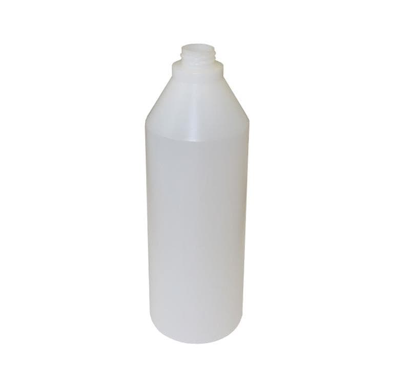 Flacon 1L translucide en PEHD gradué pour pulvérisateur professionnel.
