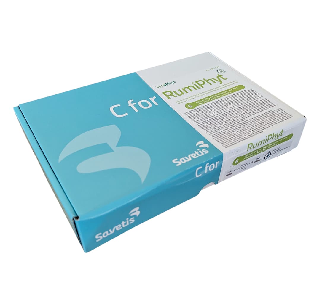 Boîte C for RumiPhyt Savetis et bolus vert phytothérapie pour digestion bovine