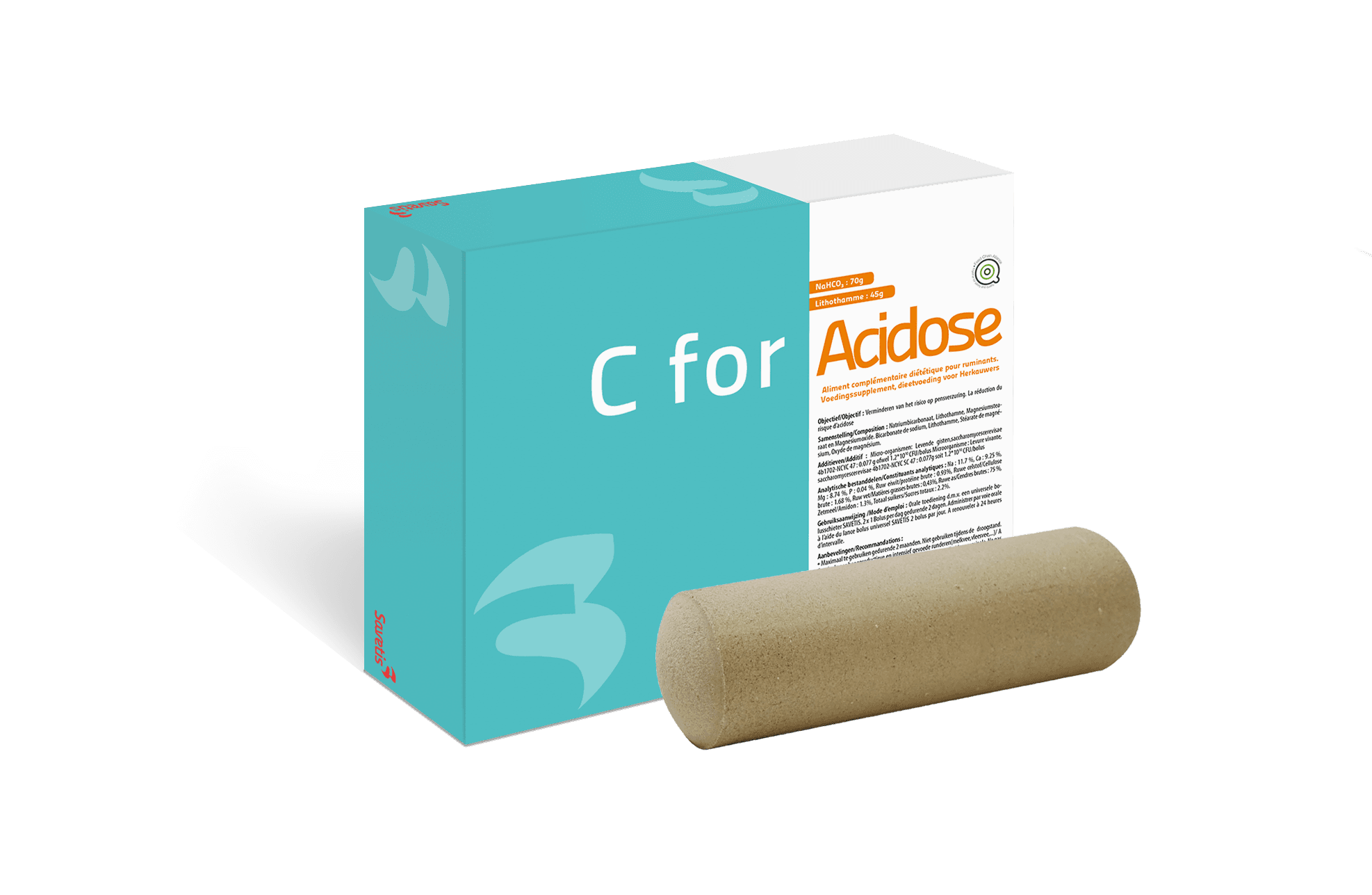 Bolus C for Acidose Savetis boîte de 6 traitement acidose bovin