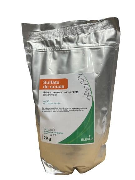 Sulfate de soude Elevup 2 kg – matière première source de sodium pour l’alimentation animale