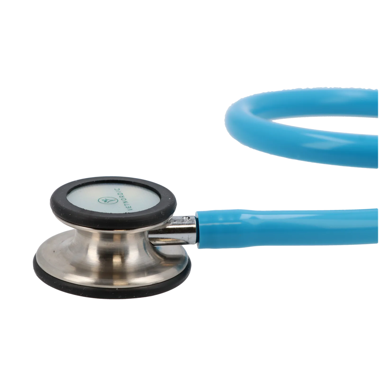 Stéthoscope vétérinaire bleu VETNORDIC double pavillon haute performance.