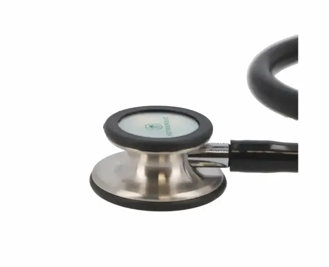 Stéthoscope vétérinaire noir VETNORDIC double pavillon haute performance.