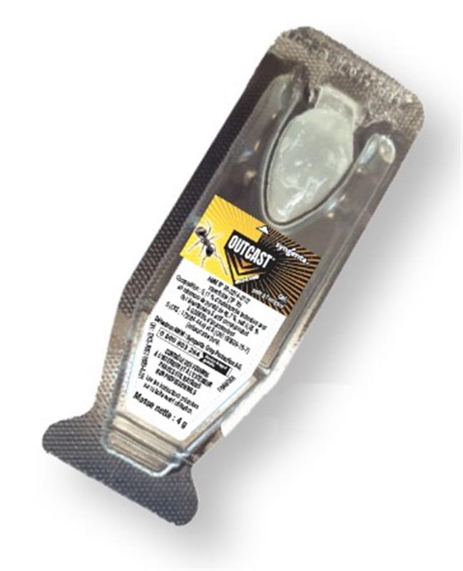 Boîte appât fourmis OUTCAST Syngenta piège gel sécurisé anti-fourmilière.