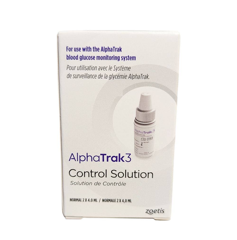 AlphaTRAK 3 Solution de Contrôle Zoetis – vérification de précision du glucomètre vétérinaire
