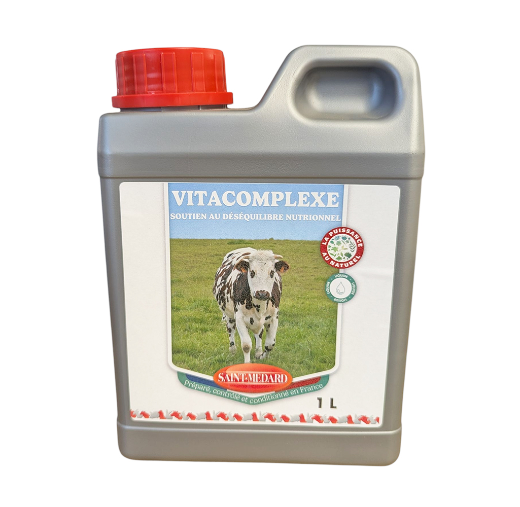 Vitacomplex 1L complément vitaminé multi-espèces.