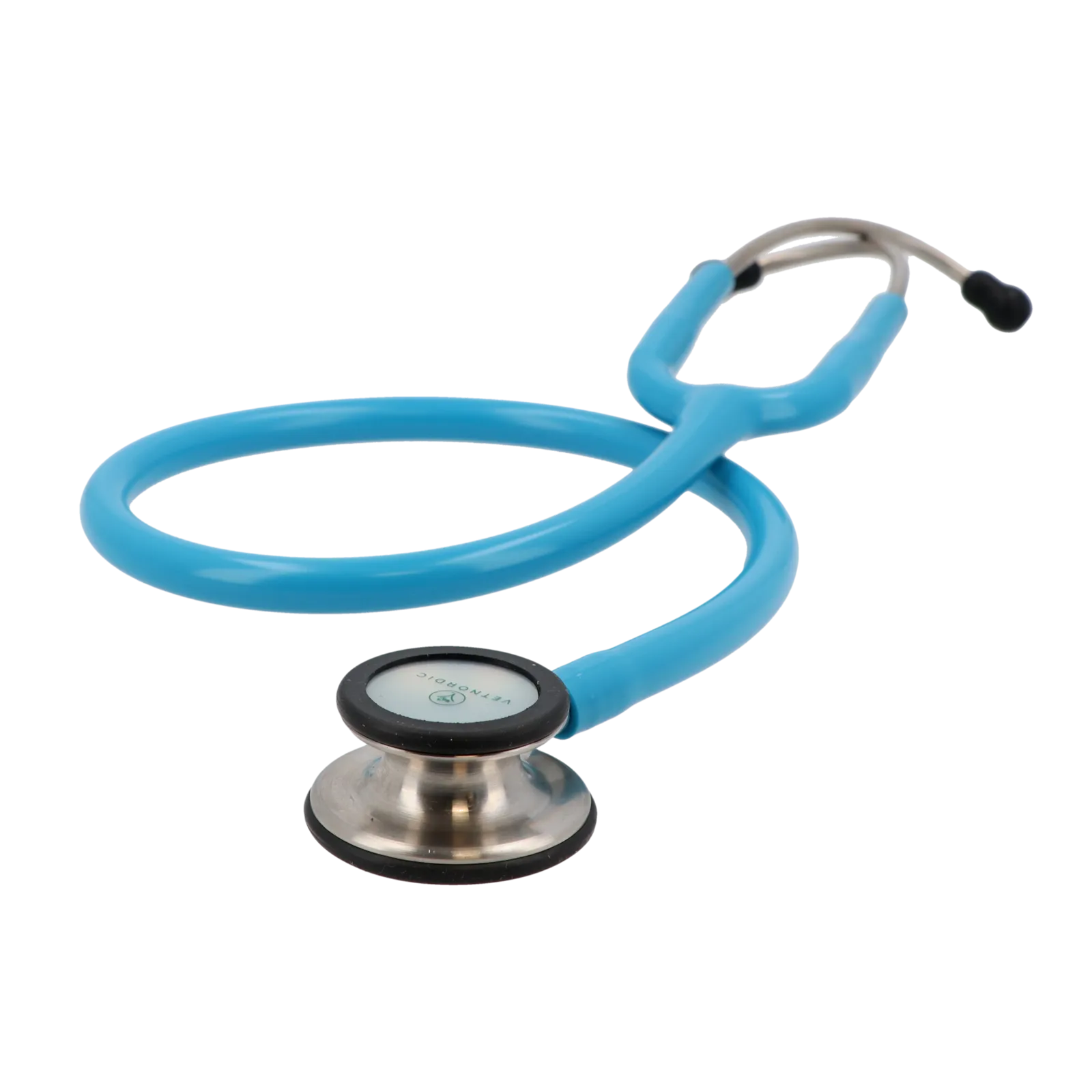 Stéthoscope vétérinaire bleu VETNORDIC double pavillon haute performance.