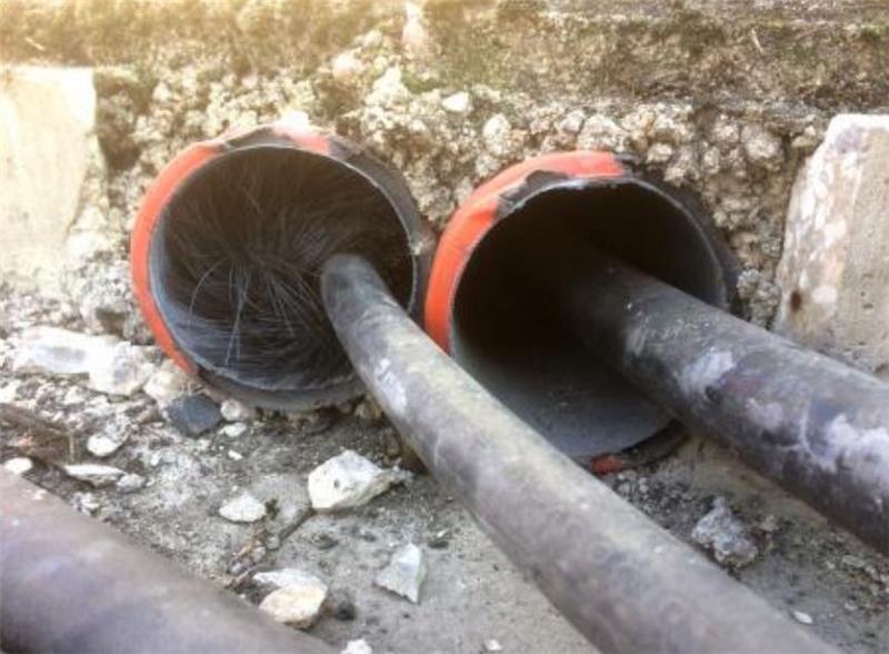 Brosse barrage anti rongeurs Brossol obturation fourreau électrique diamètre 100mm.