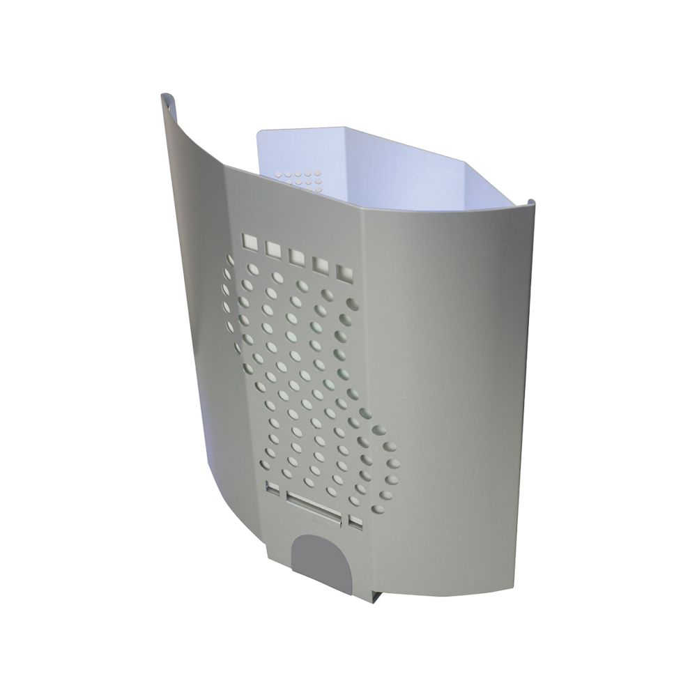 Désinsectiseur professionnel en aluminium gris avec lampe UV 20W et plaque de glue à phéromones.