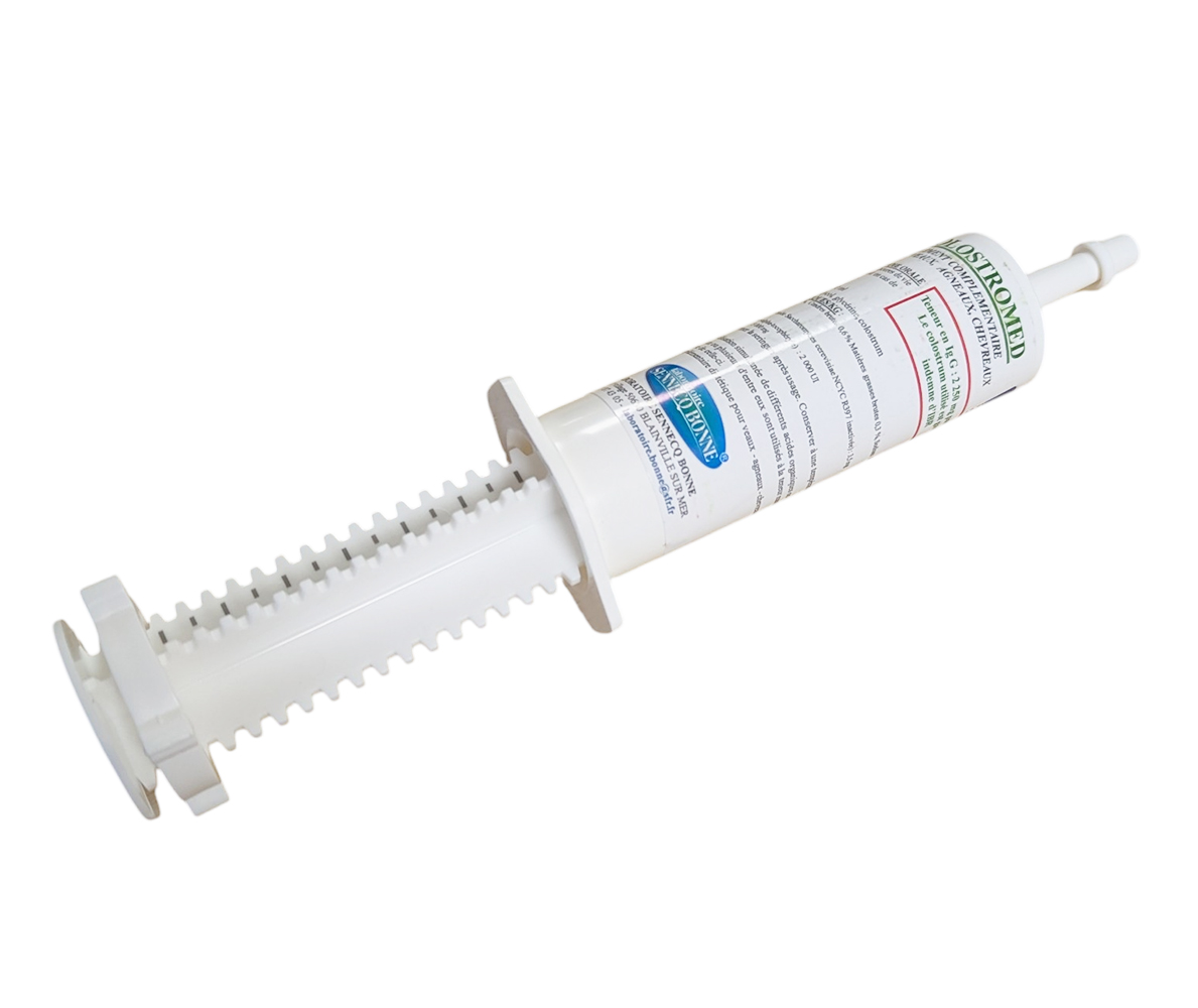 Boîte de 10 seringues Colostromed Saint-Médard colostrum pour veau agneau chevreau