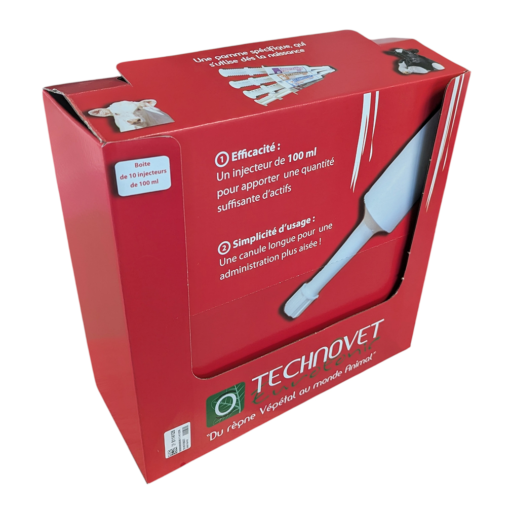 Floristop Seringue 10x100ml – pâte probiotique et antidiarrhéique pour bovins et veaux Savetis