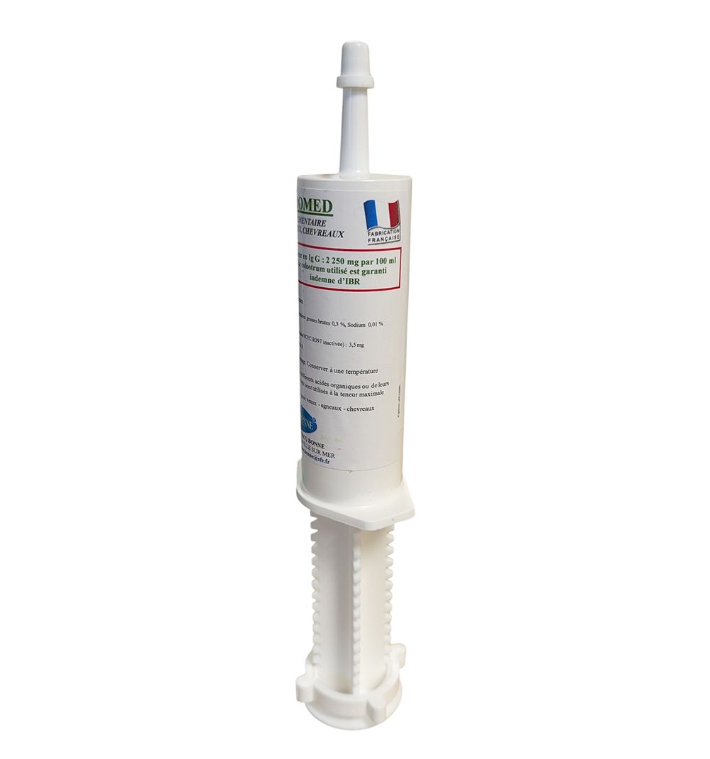 Boîte de 10 seringues Colostromed Saint-Médard colostrum pour veau agneau chevreau