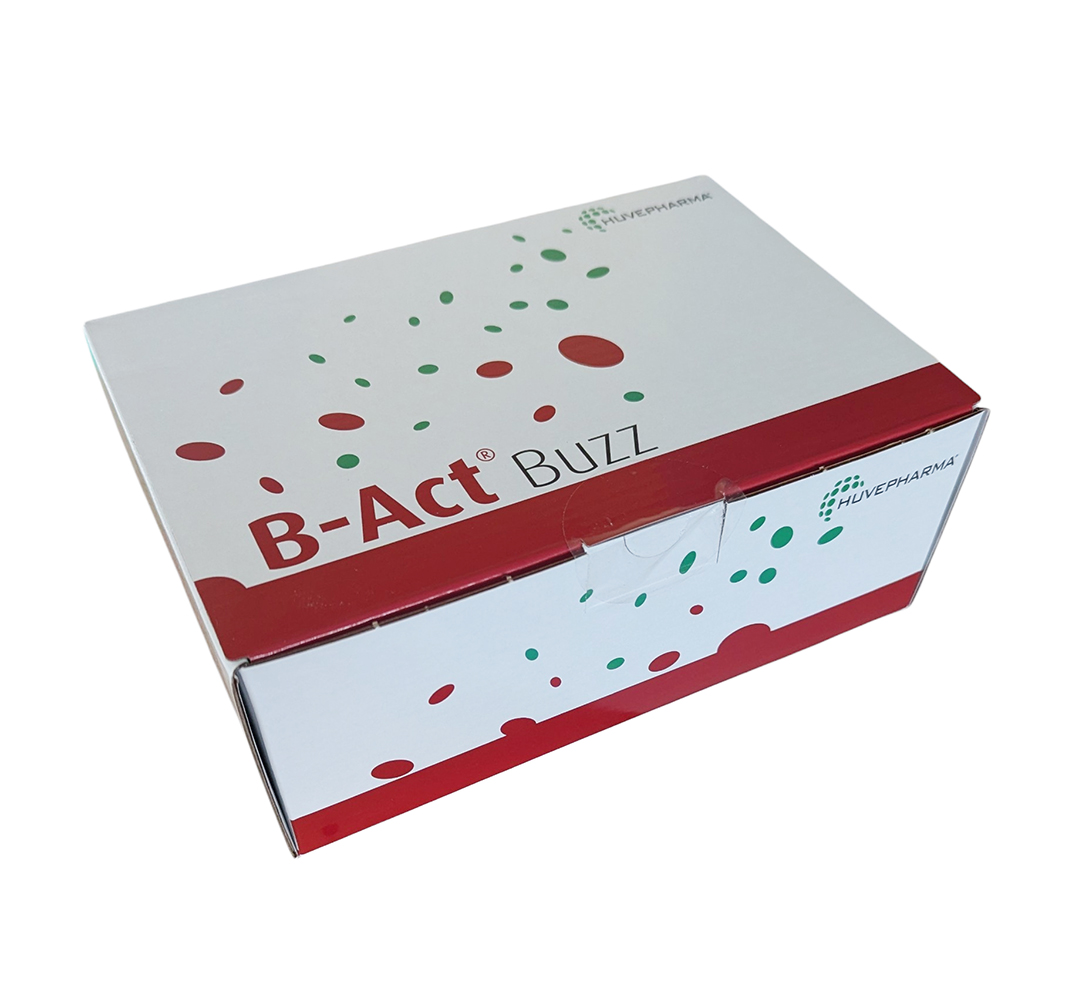 Boîte B-Act Buzz Huvepharma 20 galets effervescents probiotique volaille.