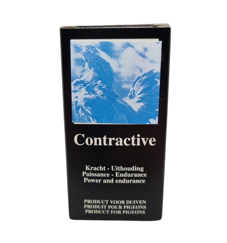 Boîte Contractive Laboratoire Moureau 60 comprimés, complément tonus musculaire et endurance pour pigeons et coqs.