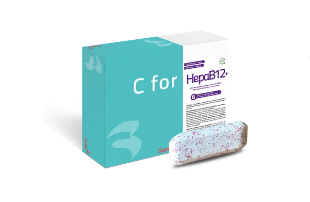 Boîte de 6 bolus C for HepaB12+ de Savetis pour bovins adultes, solution de soutien hépatique et métabolique