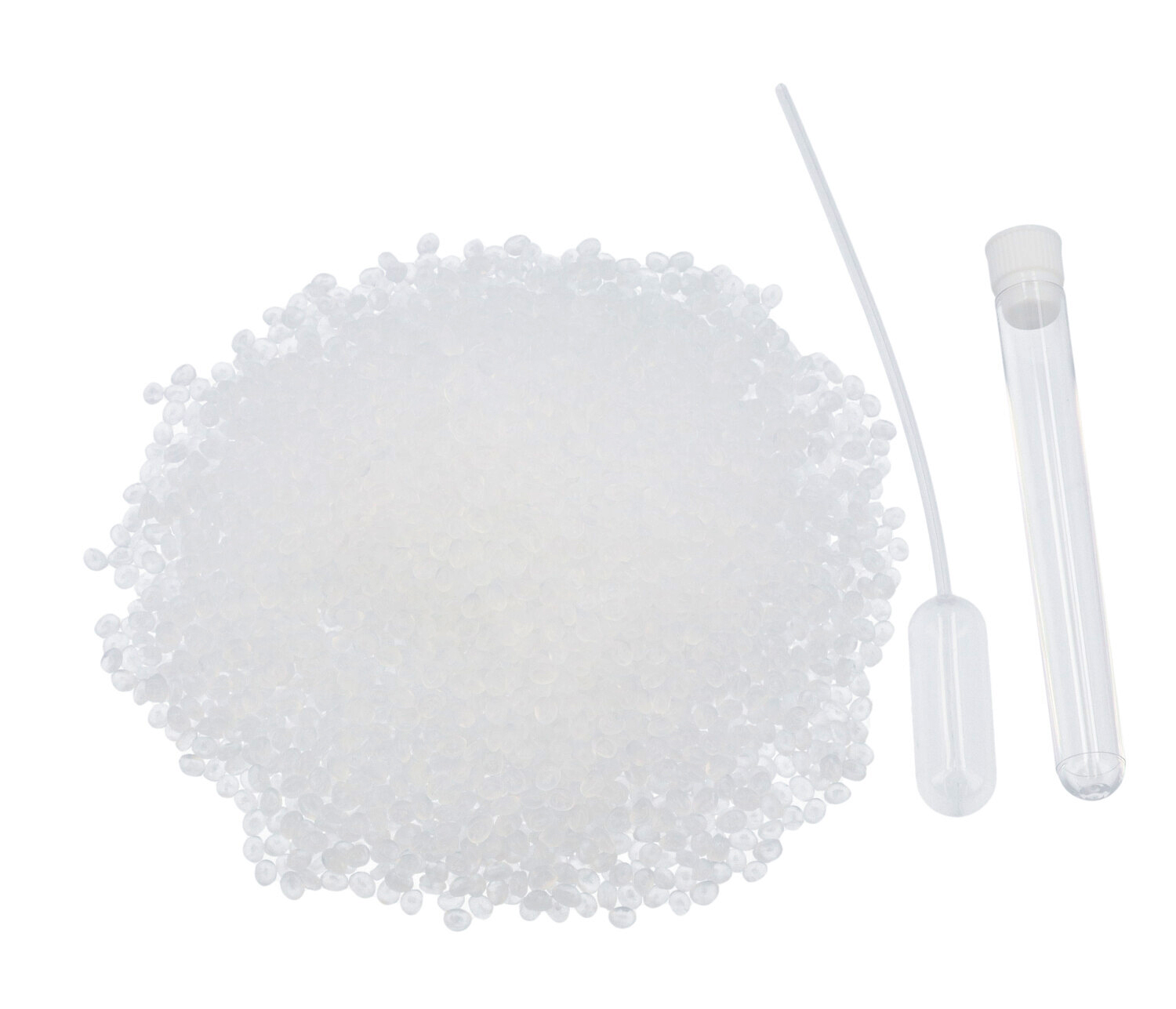 Perles de litière hydrofuges 200 g – collecte d’urine de chat avec pipette stérile.