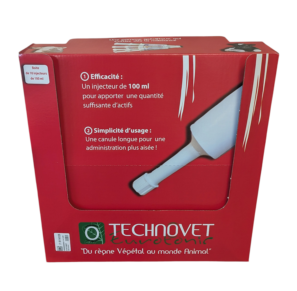 Floristop Seringue 10x100ml – pâte probiotique et antidiarrhéique pour bovins et veaux Savetis