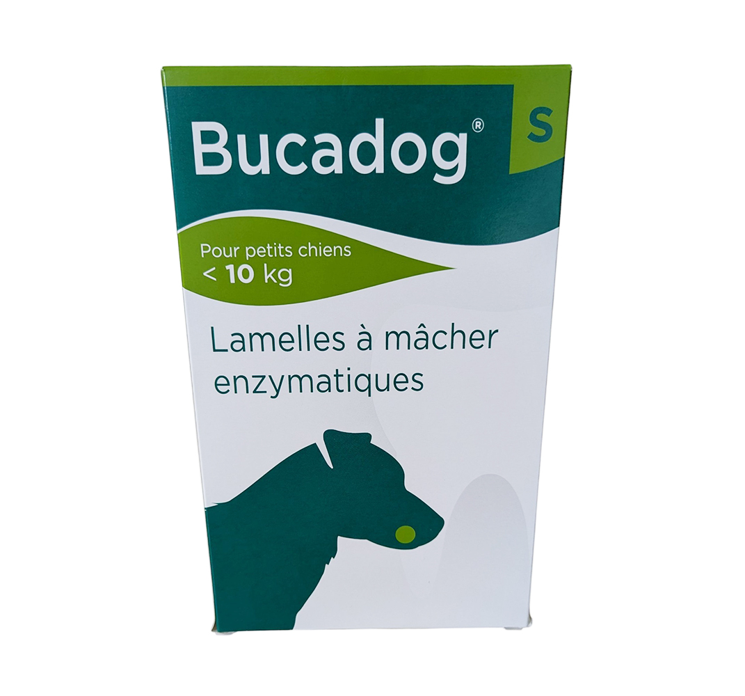 Boite Bucadog S lamelles dentaires petit chien moins de 10kg Osalia