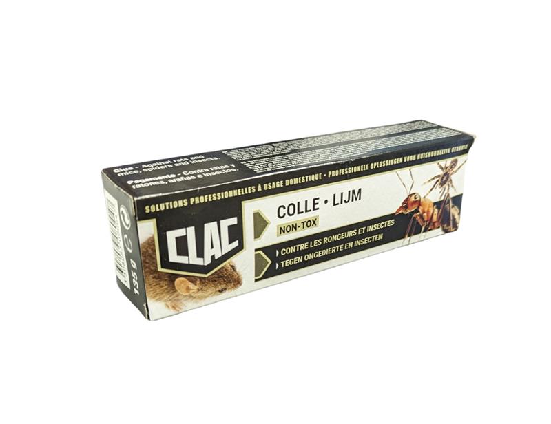 Boîte de colle RODICLAC non toxique en tube de 135g pour le piégeage des rats, souris et insectes rampants.
