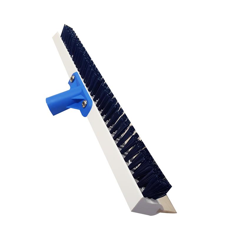 Balai raclette frottoir Brosserie Thomas avec manche aluminium pour nettoyage professionnel.