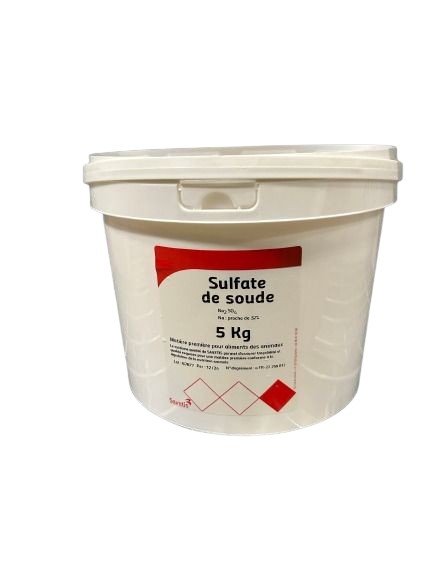 Sulfate de soude 5 kg – matière première riche en sodium pour l’alimentation animale