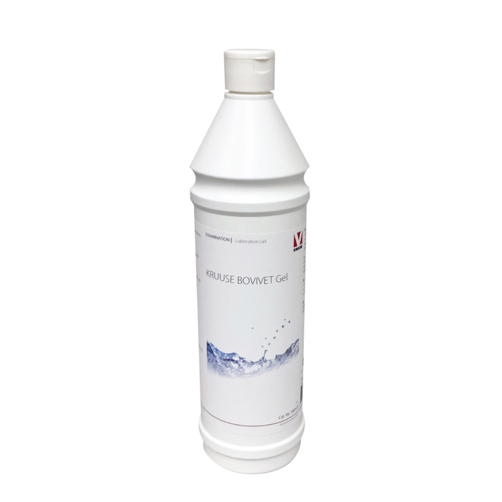 Flacon 1L Bovivet Gel Kruuse lubrifiant vétérinaire vêlage et échographie
