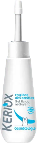 Keriox gel nettoyant auriculaire 50 ml pour chiens et chats – Nettoyage doux des oreilles sensibles.