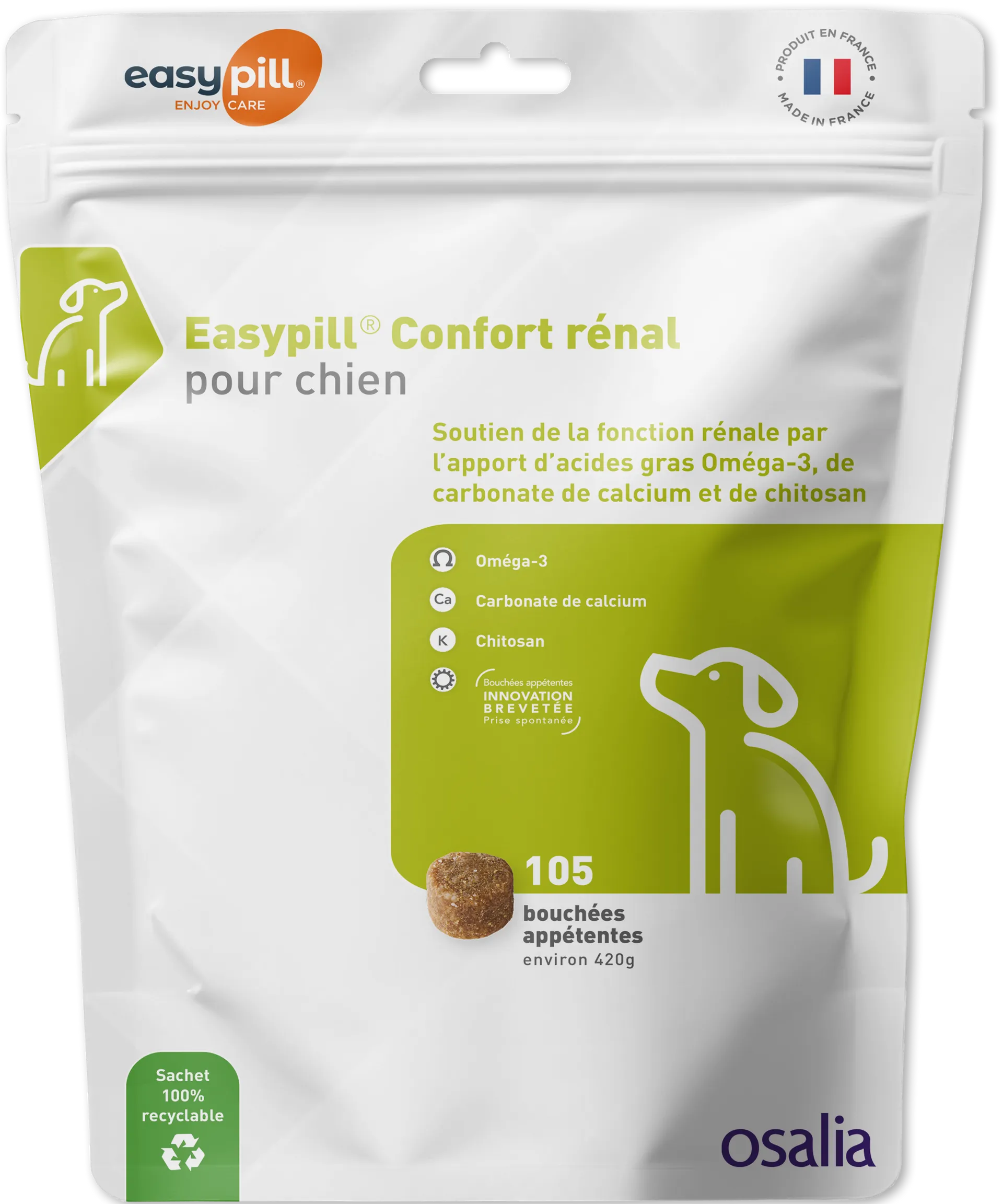 achet Easypill Confort Rénal Chien Osalia 105 bouchées insuffisance rénale