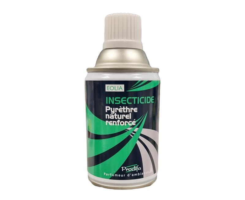 Recharge aérosol 250ml insecticide EOLIA au pyrèthre naturel renforcé.